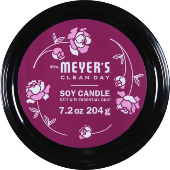 MRS. MEYER'S CLEAN DAY Soy Aromatherapy Candle, 35 Hour Burn Time, Made with Soy - Picture 2 of 2